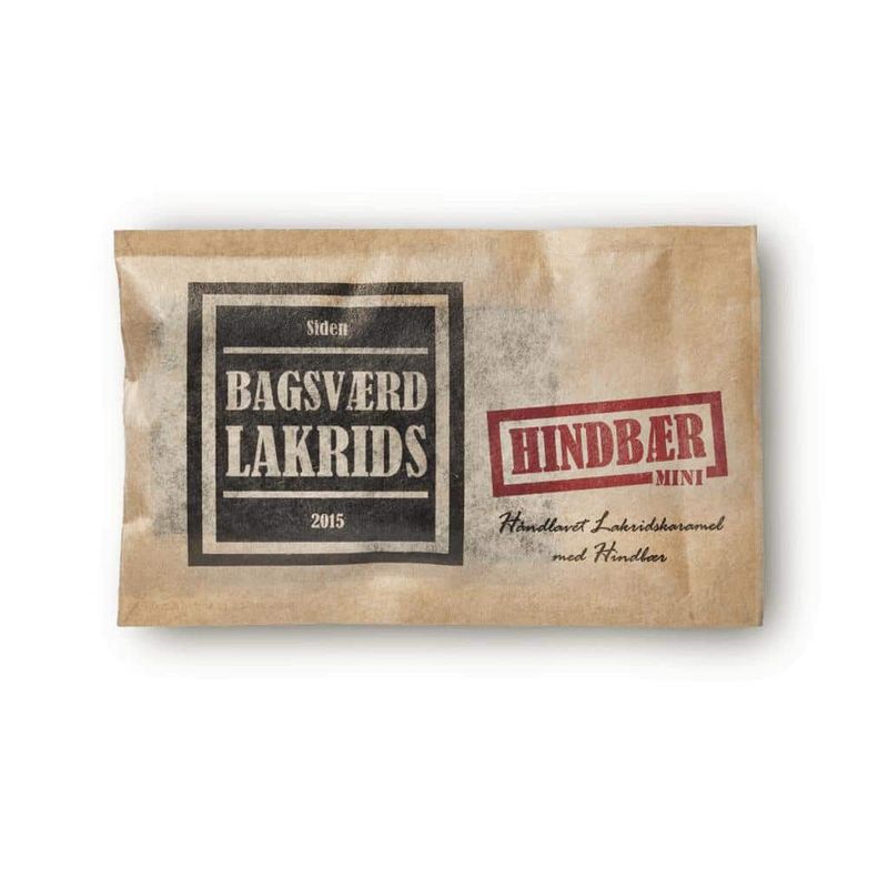  Lakrisplate Liten – Hindbær 40g 