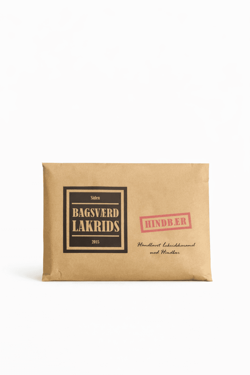 Lakrisplate Bringebær 160g